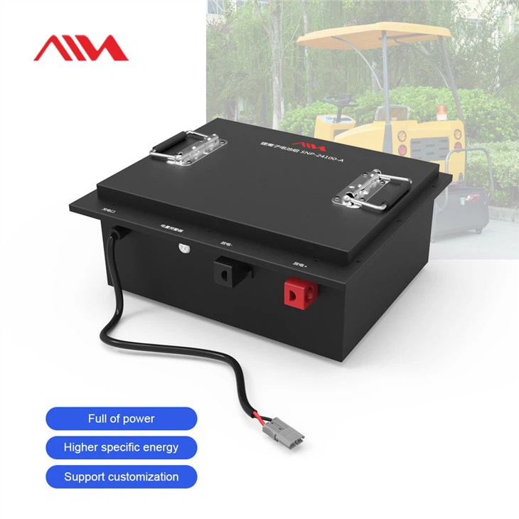 Golf Cart EV Battery 24V 100Ah Rechargeable Deep Cycle Lithium Iron Phosphate LiFePO4 Batteries