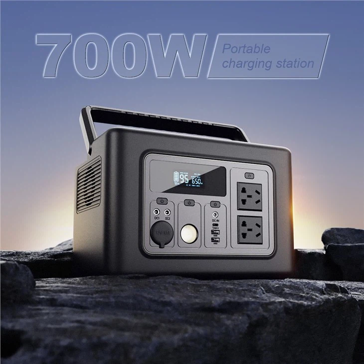 Sunnew Portable Outdoor Solar Energy System Power Station 700w Lithium Ion Portable Power Station